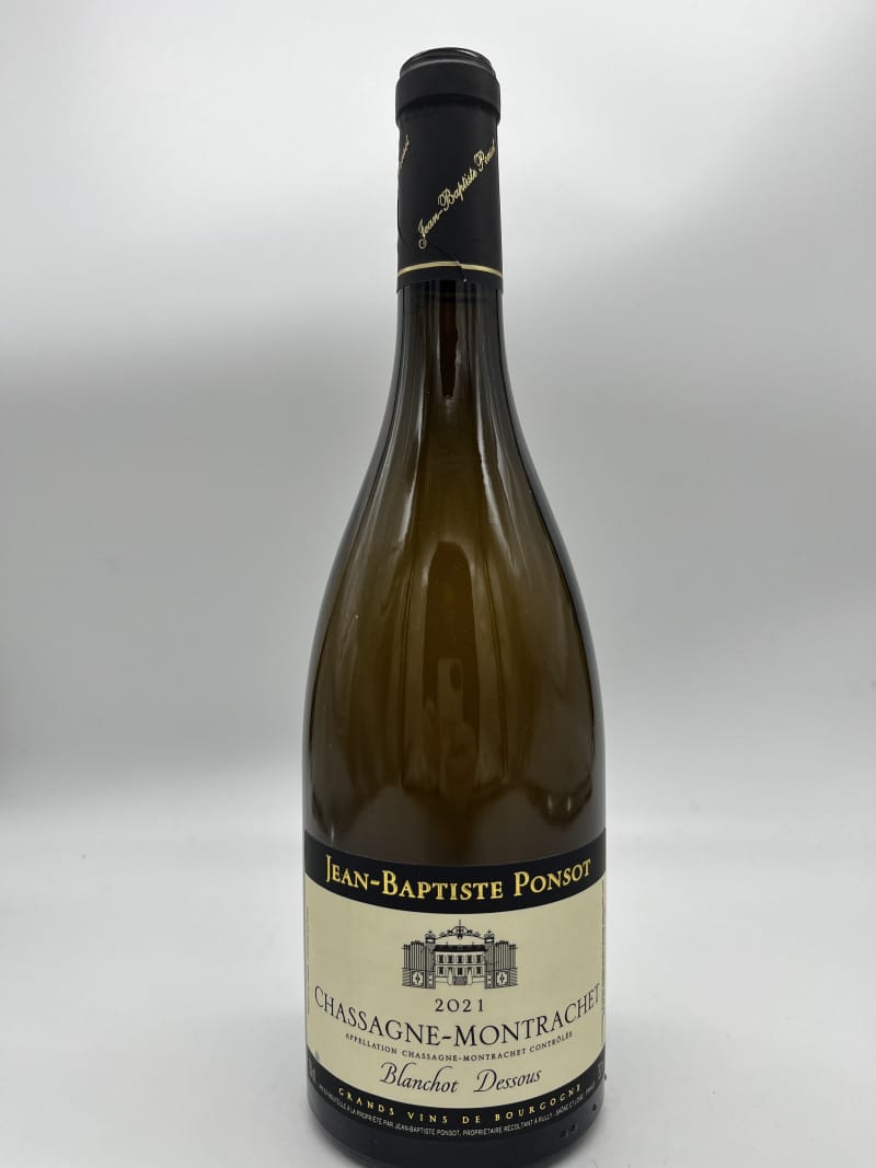 Chassagne-Montrachet Blanchot Dessous 2021, Domaine Jean-Baptiste Ponsot Chassagne-Montrachet Blanchot Dessous 2021, Domaine Jean-Baptiste Ponsot