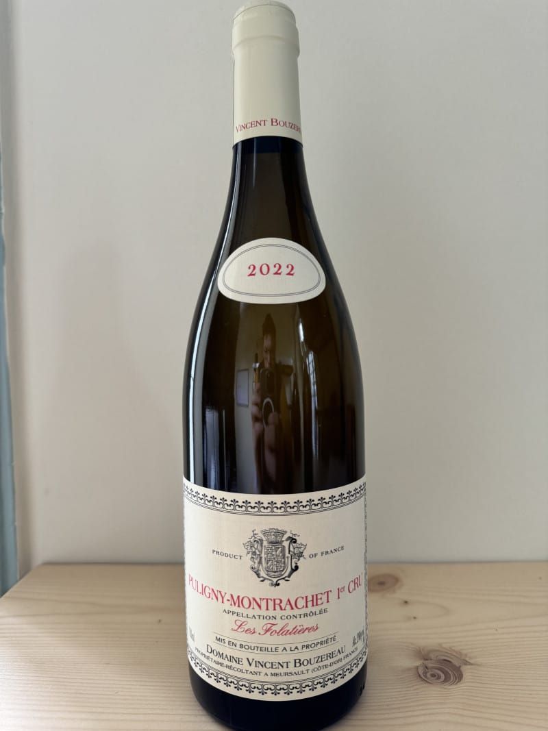 Puligny-Montrachet 1er Cru "Les Folatières" 2022, Domaine Vincent Bouzereau