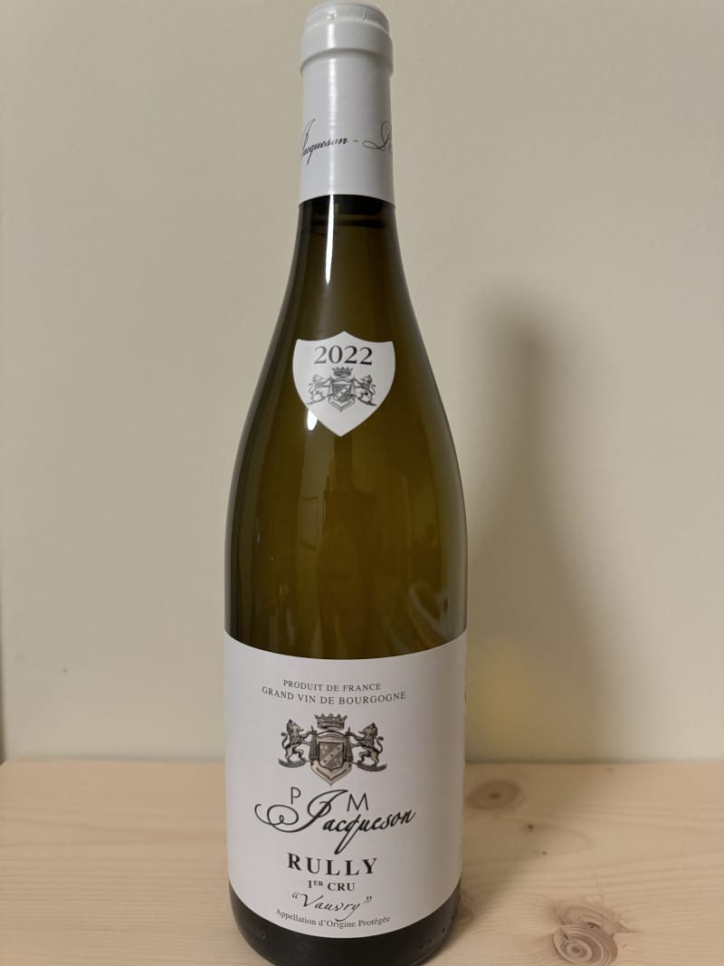 Rully 1er Cru Vauvry 2022, Domaine Jacquesson Rully 1er Cru Vauvry 2022, Domaine Jacquesson
