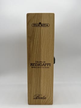 Grappa di Redigaffi, Tua Rita, caisse en bois